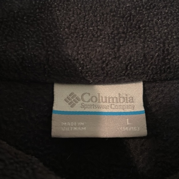 Columbia boys zip up black jacket size large EUC - Picture 4 of 5